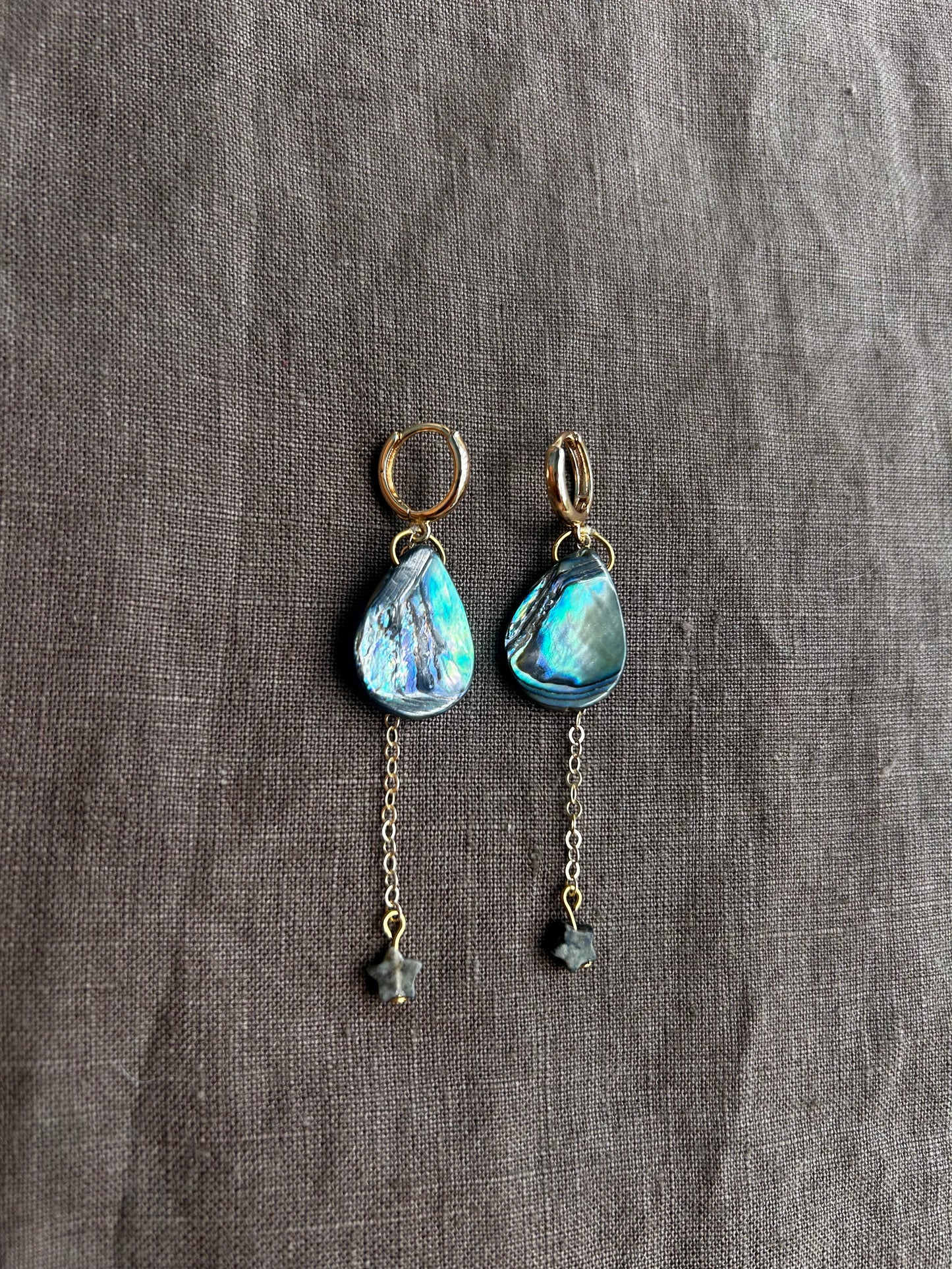 Gold Nacre Earrings
