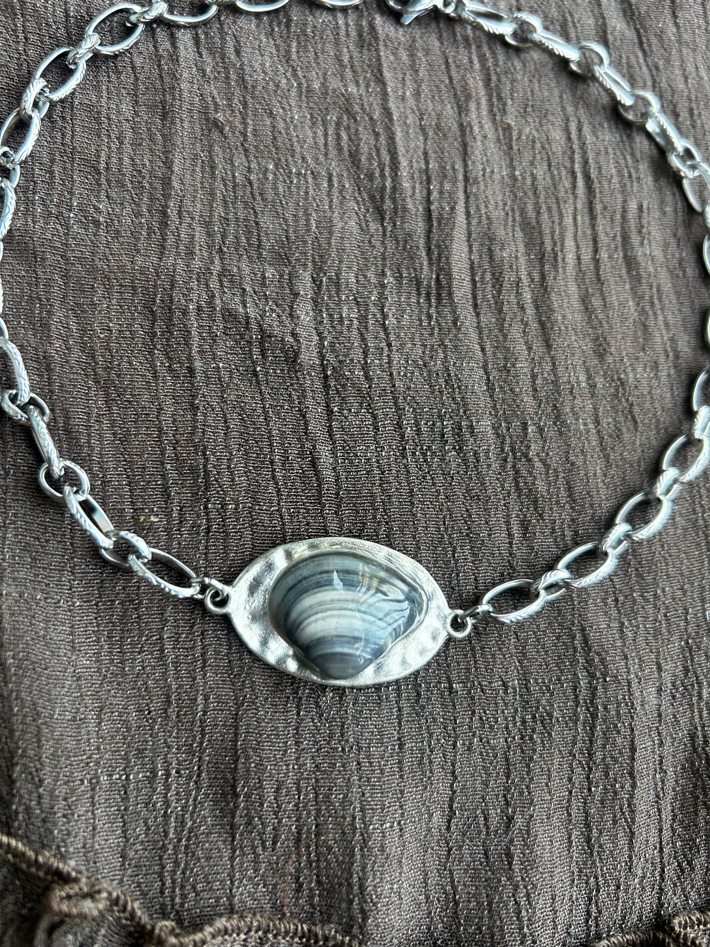 Seashell Plate Choker