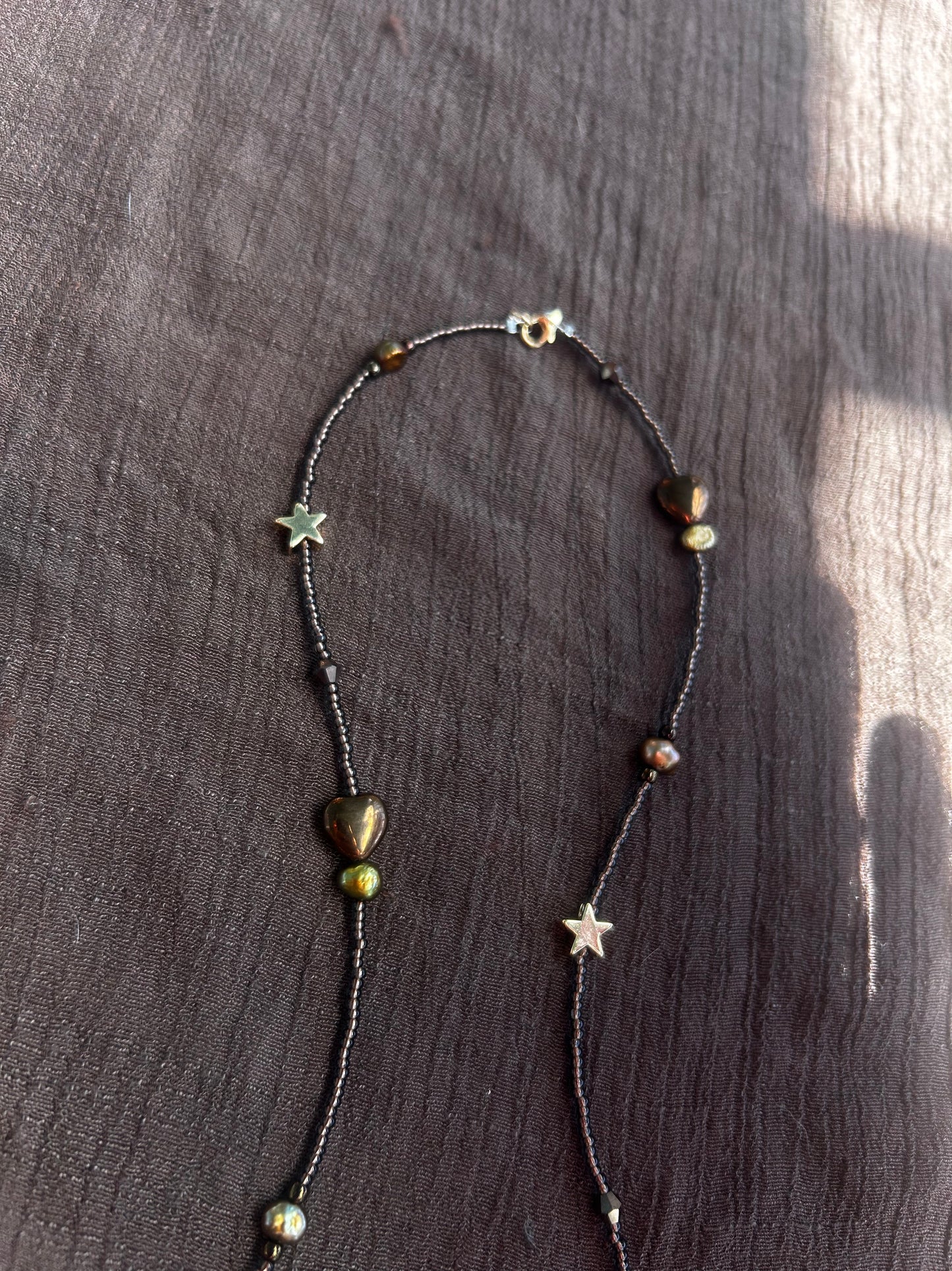 Chocolate Ammonite Necklace