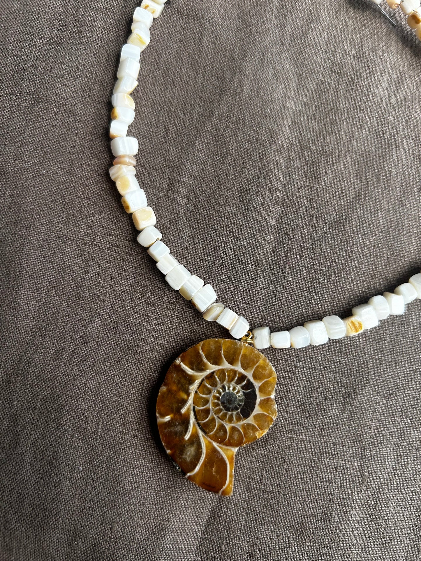 Nacre and Ammonite Choker