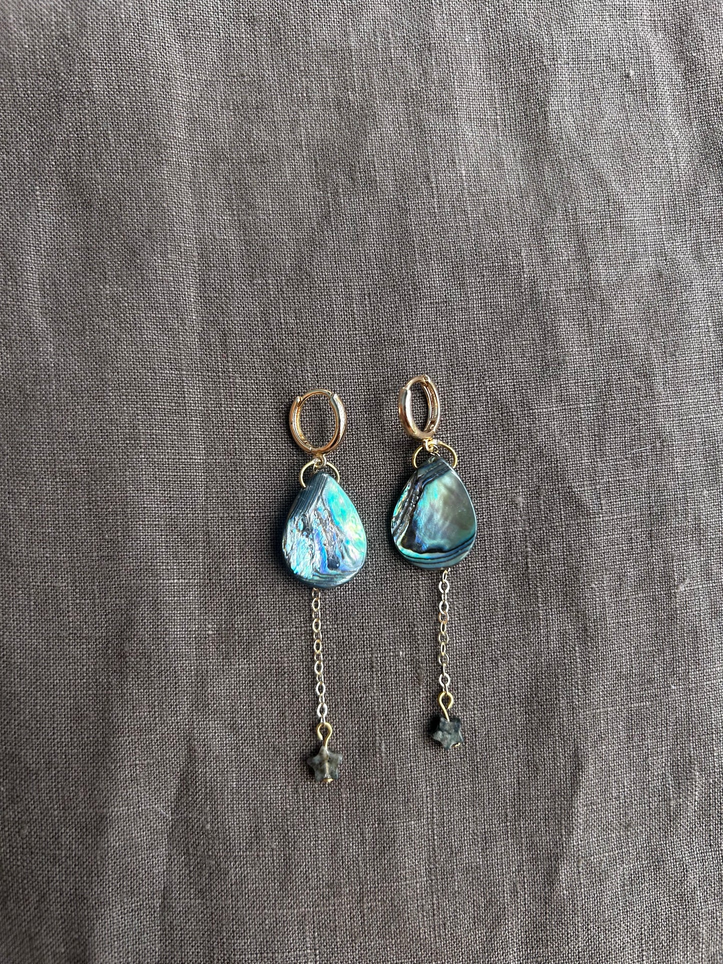 Gold Nacre Earrings