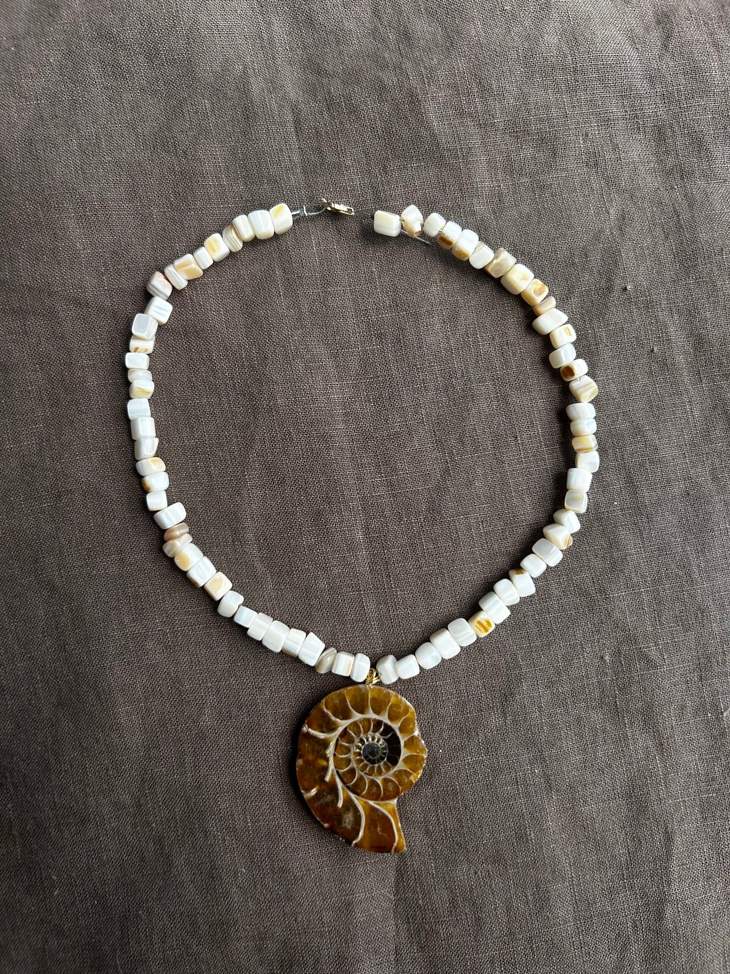 Nacre and Ammonite Choker