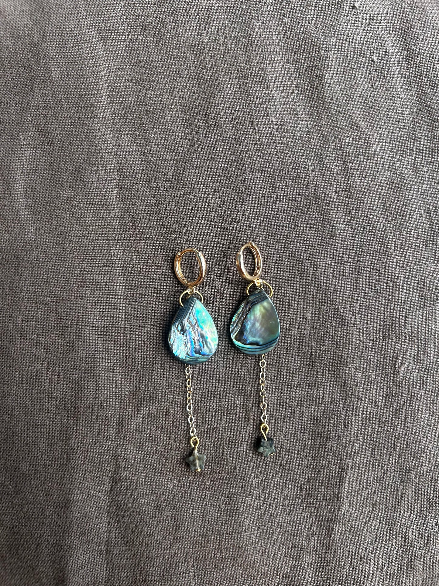 Gold Nacre Earrings
