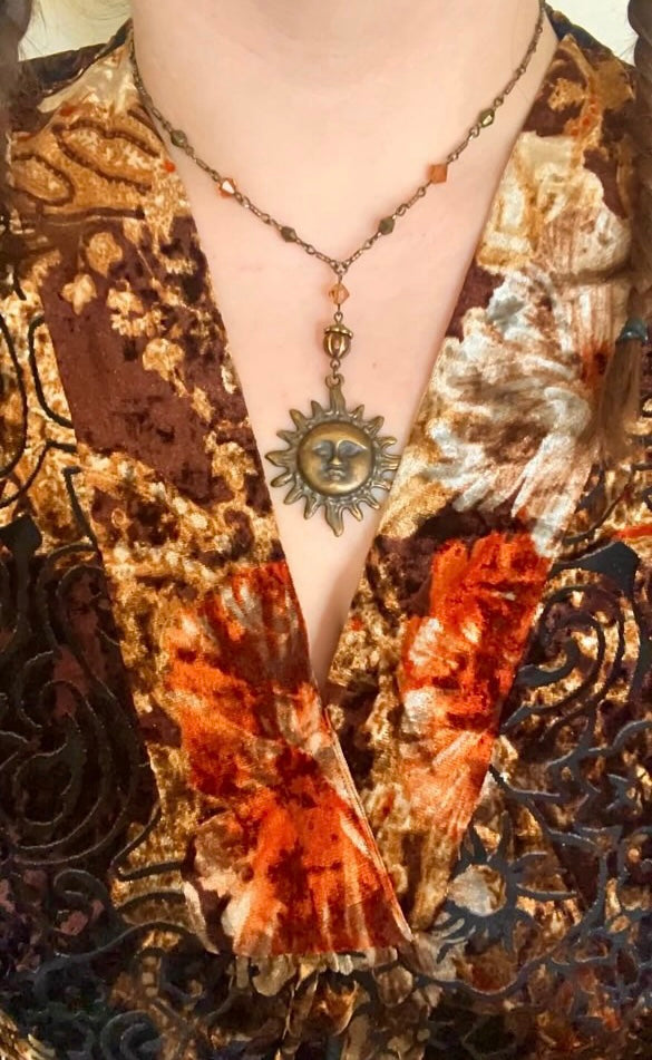 Rustic Sun Necklace