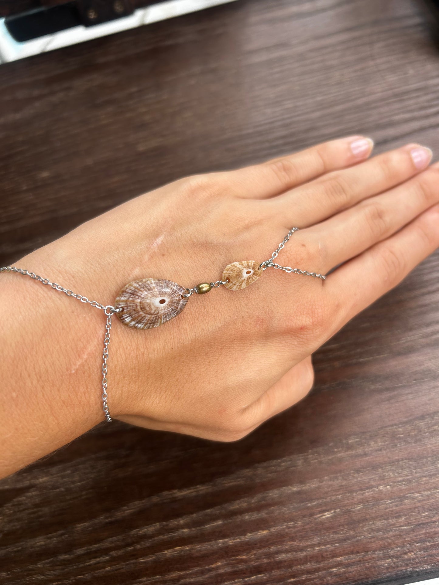 Limpet Shell Hand Chain