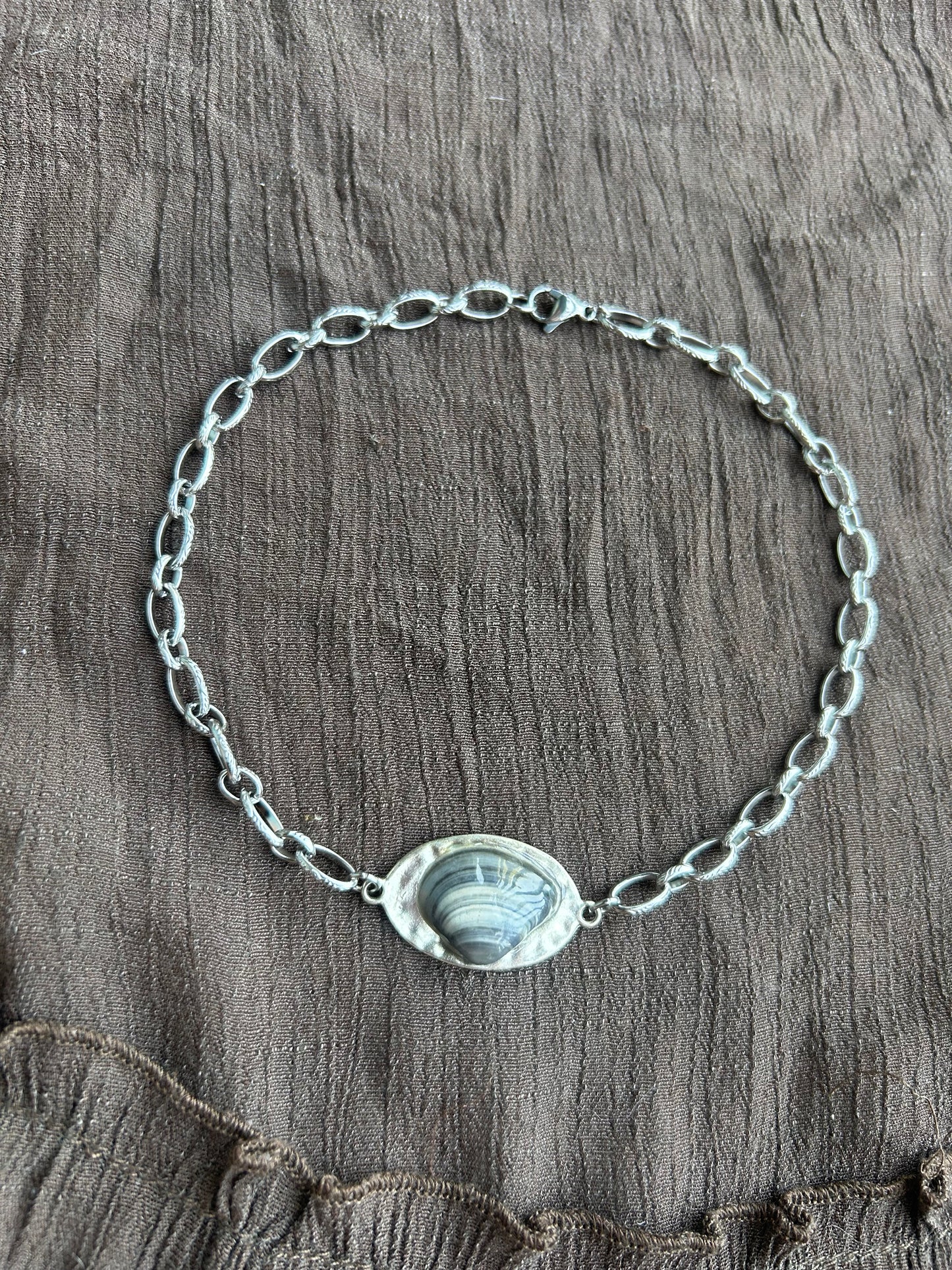 Seashell Plate Choker