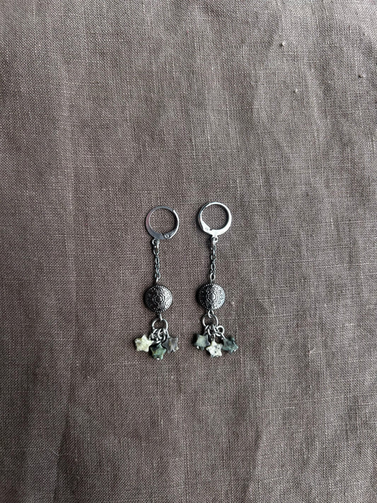 Dangly Silver Earrings