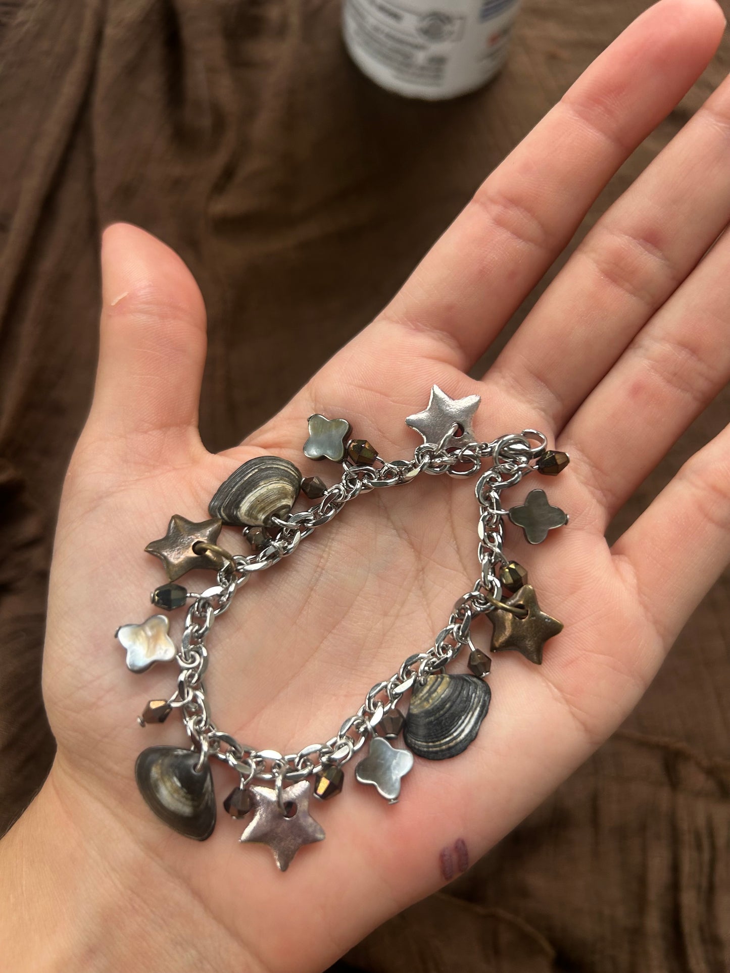 Stainless Steel Seashell Bracelet (1 of 1)