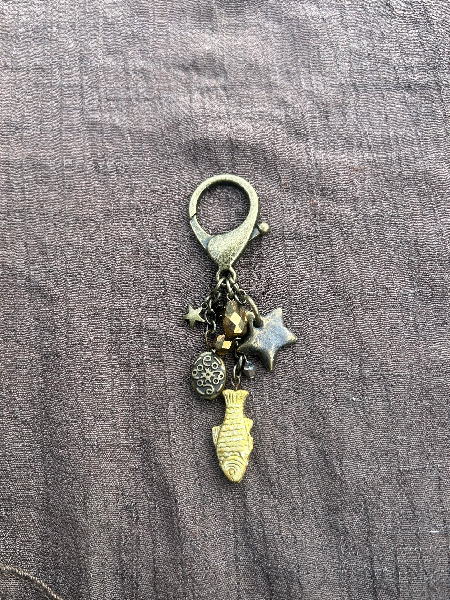 Golden Fish Keychain