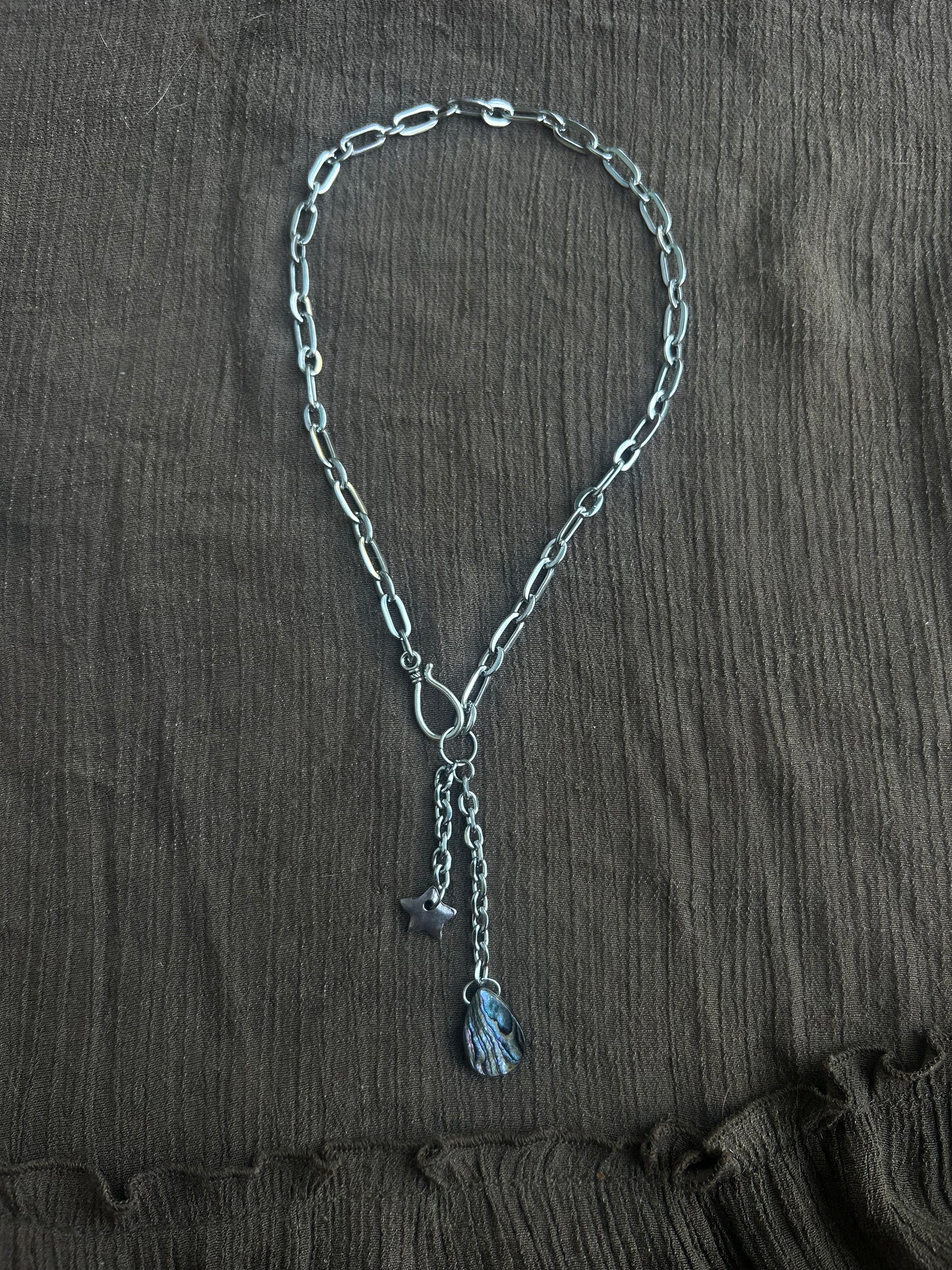 Stainless steel Abalone Necklace (1 of 1)