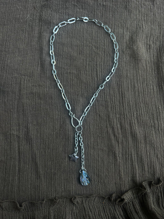 Stainless steel Abalone Necklace (1 of 1)