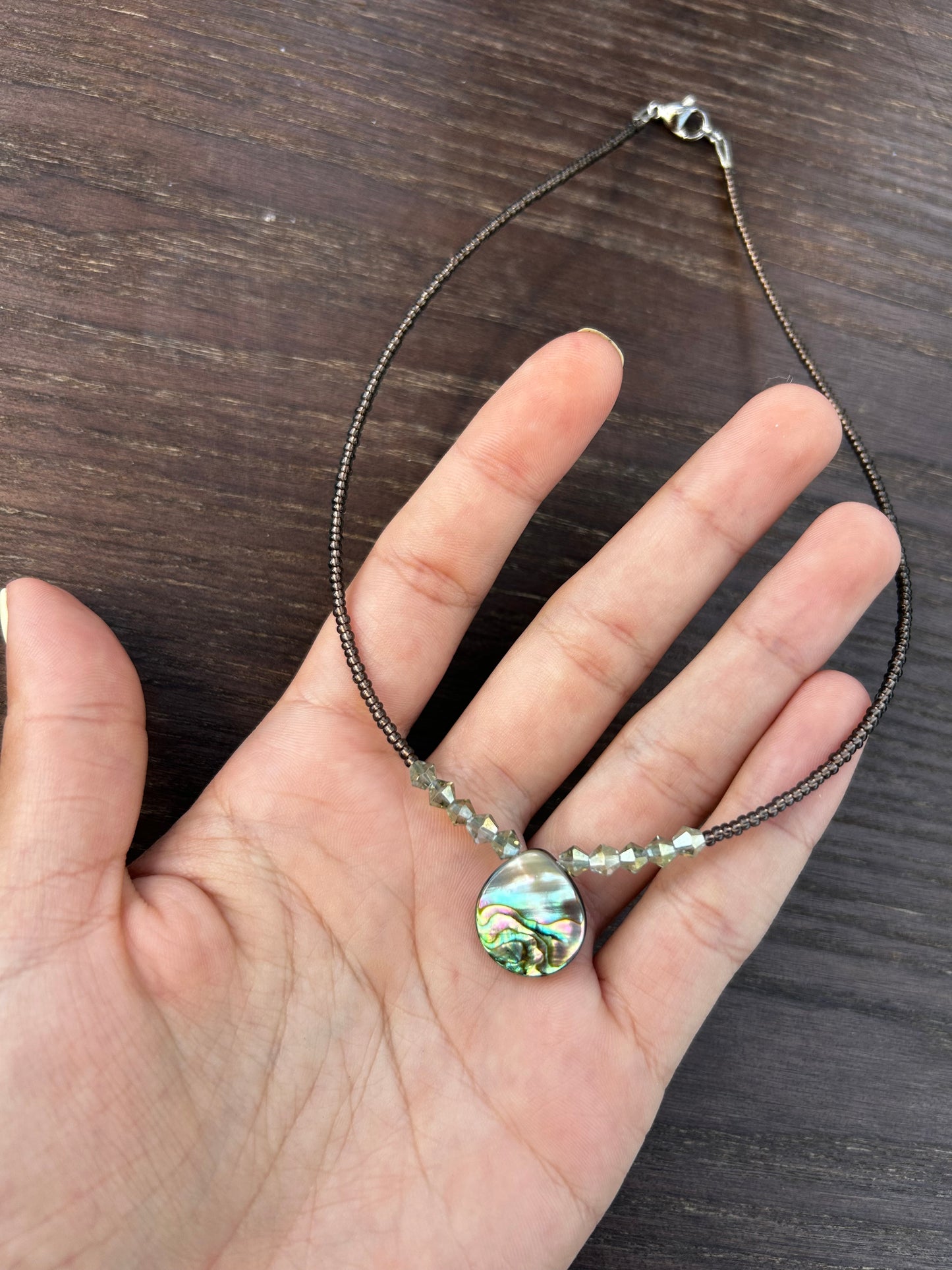 Abalone Choker Necklace