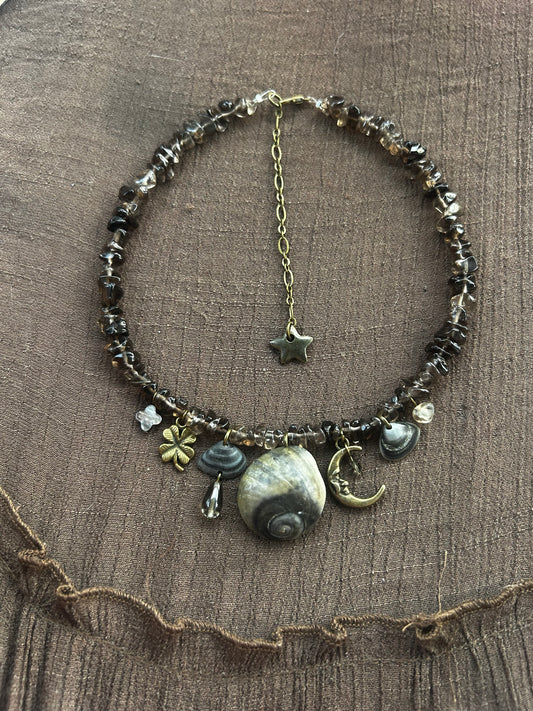 Chunky Moon Shell Necklace