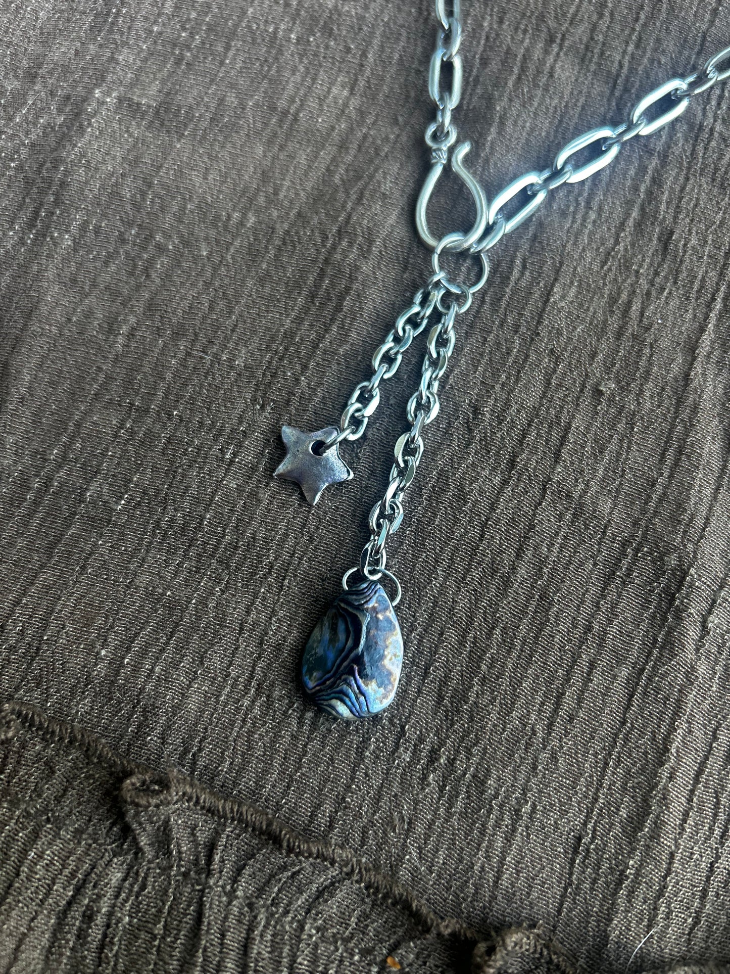 Stainless steel Abalone Necklace (1 of 1)