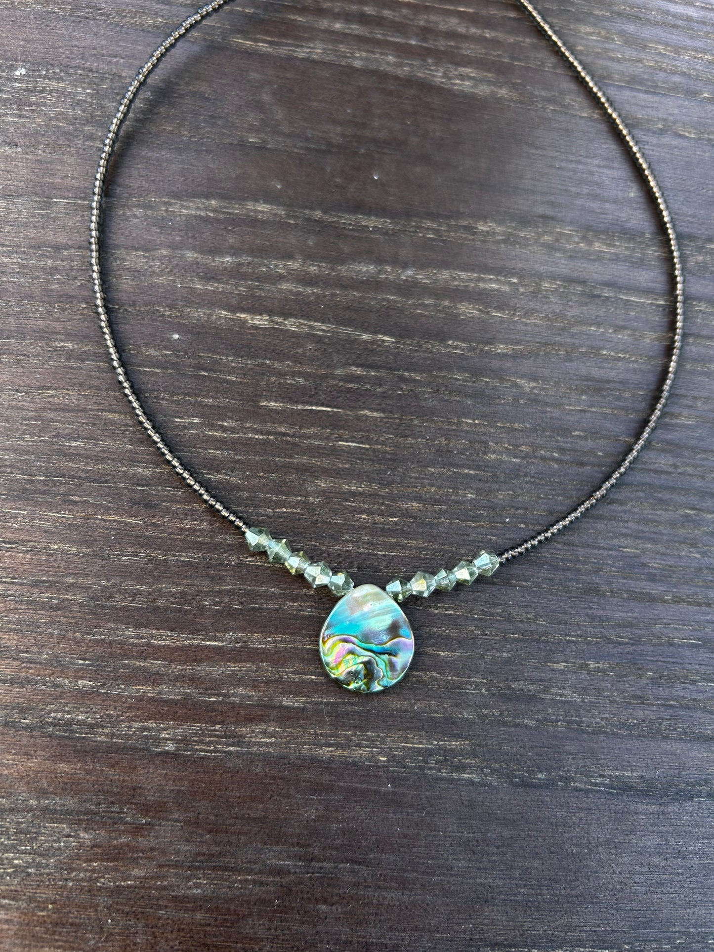 Abalone Choker Necklace