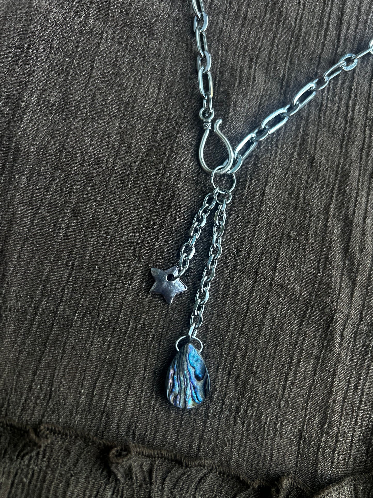 Stainless steel Abalone Necklace (1 of 1)