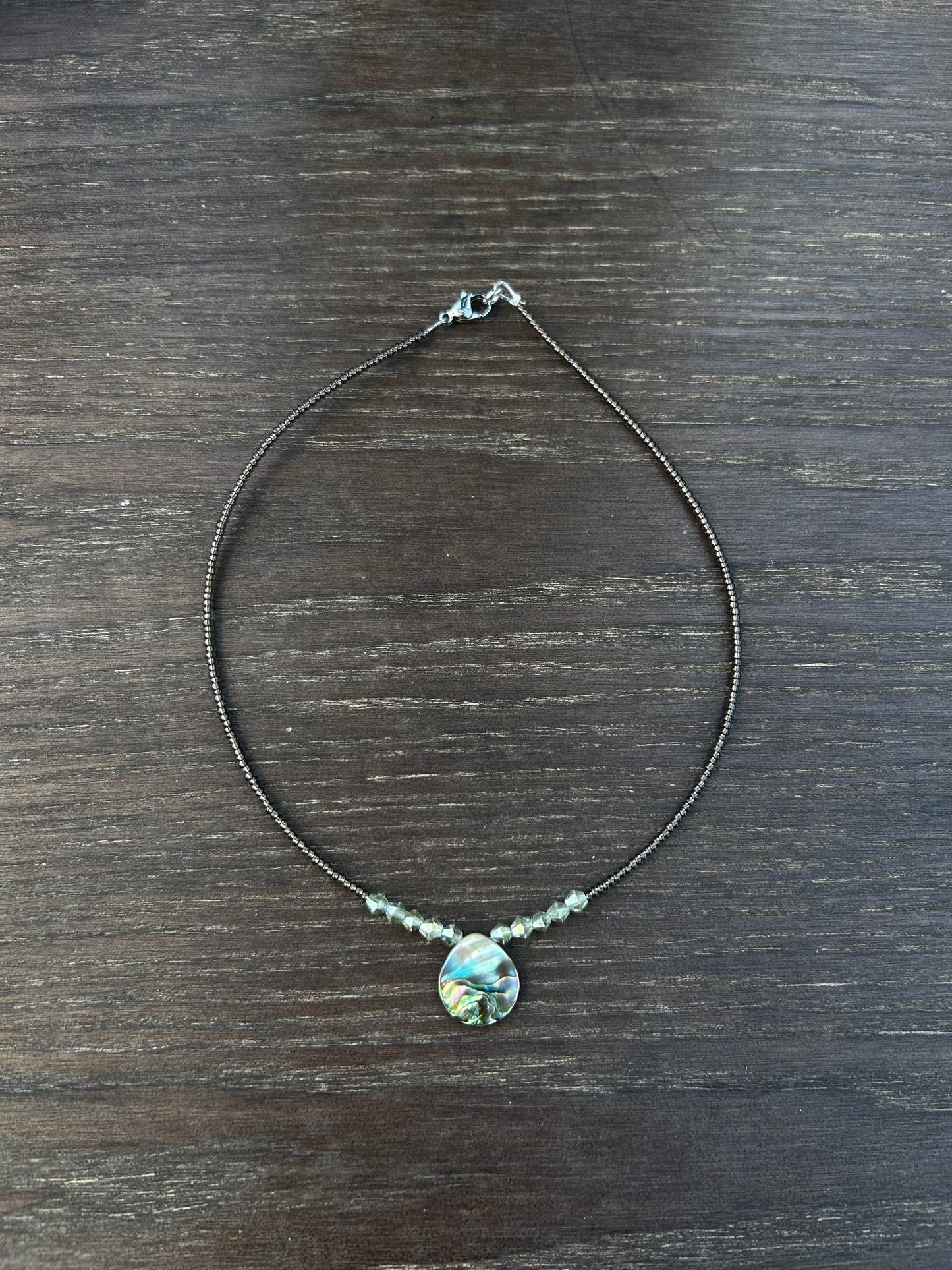 Abalone Choker Necklace