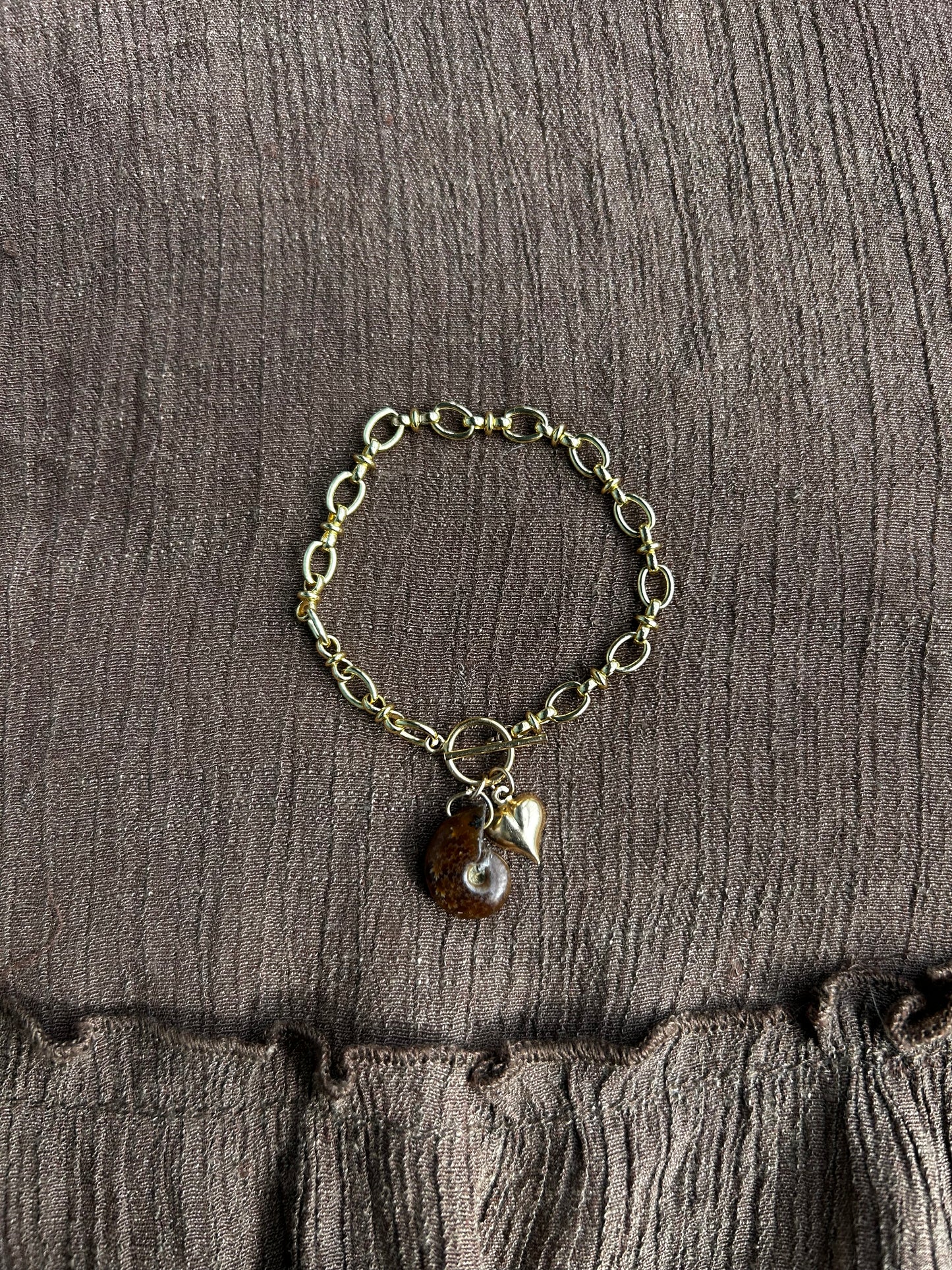 Gold Ammonite Bracelet