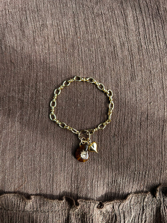 Gold Ammonite Bracelet