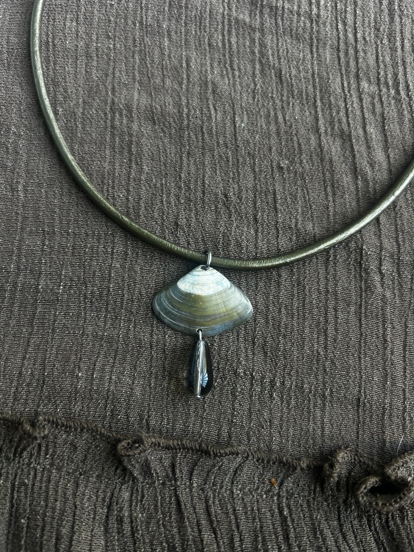 Seashell Drop Necklace (1 of 1)