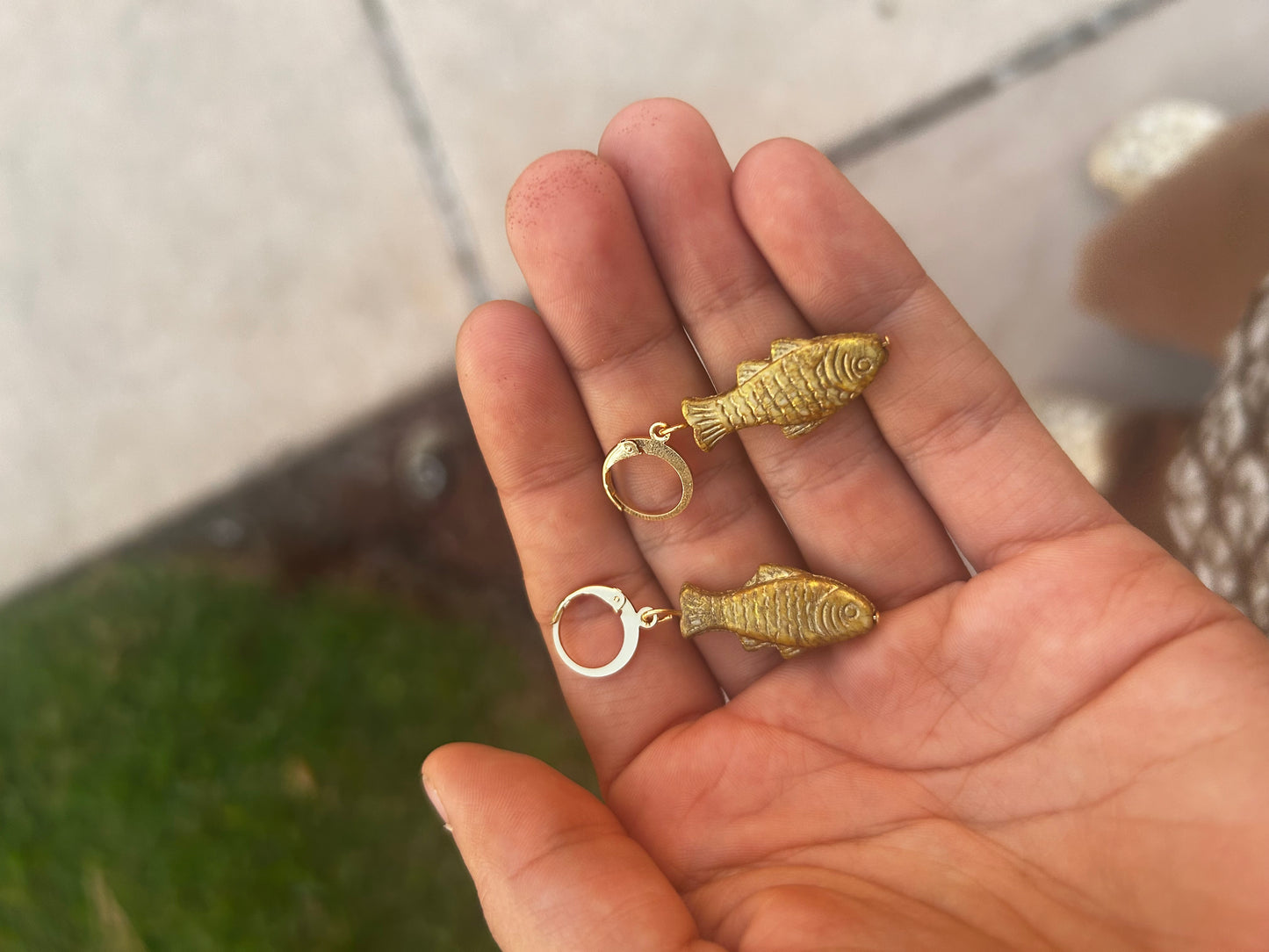 Golden Fish Earrings