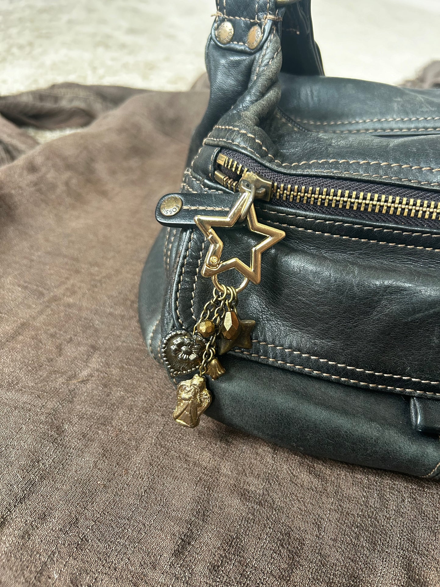 Praying on a Star Keychain