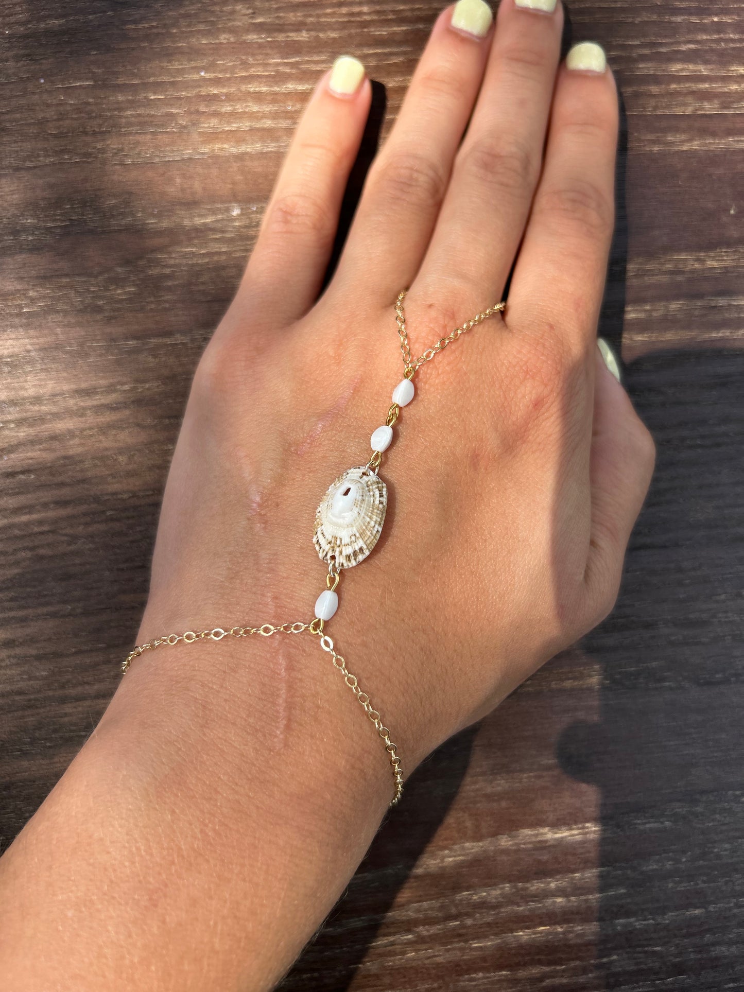 Limpet Shell Hand Chain