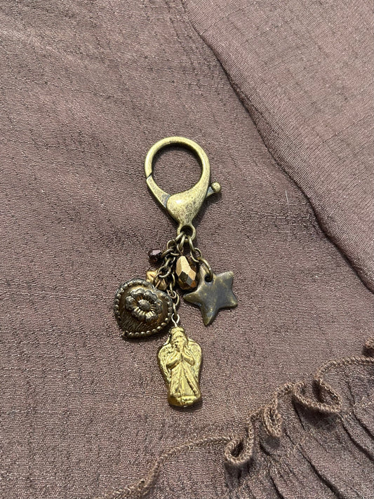 Praying Angel Keychain